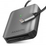 AXAGON Aluminum high-speed USB-C 3.2 Gen 1 memory card reader, 3 slots | CRE-S3C
