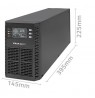 QOLTEC UPS 2KVA | 2000W | POWER FACTOR 1.0 | LCD