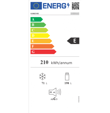 Refrigerator GORENJE RK4182PS4