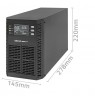 QOLTEC UPS 1KVA | POWER FACTOR 1.0 | LCD | EPO