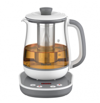 TEFAL Tastea Kettle | BJ551B10 | Tea Kettle | 1400 W | 1.5 L | Glass | 360° rotational base | Grey/White