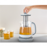 Tefal BJ551B10 Tastea Kettle, Glass, Grey/White