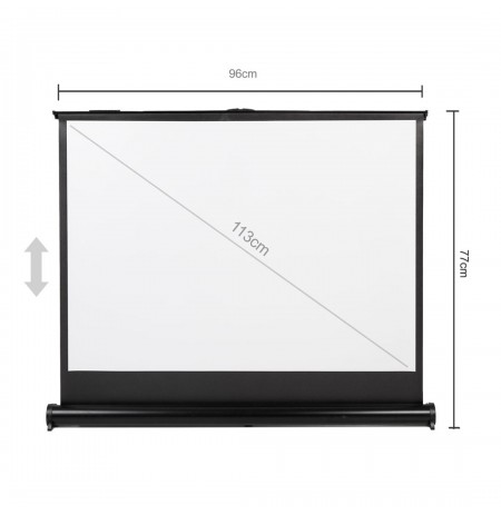 Maclean MC-961 Portable Projection Screen Compact 45" 4:3 Free-Standing Office Cinema