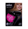 Braun HD130 hair dryer 1200 W Black