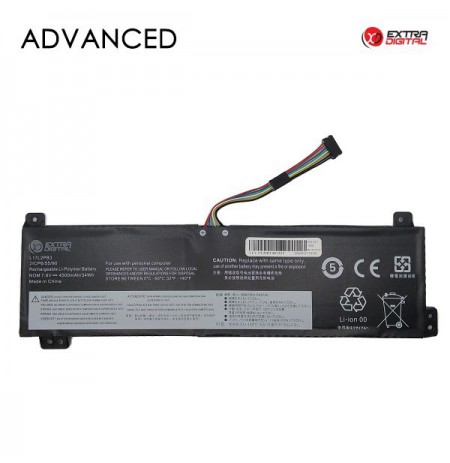 Nešiojamo kompiuterio baterija LENOVO L17L2PB3, 4500mAh, Extra Digital Advanced