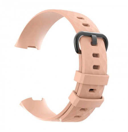 Julman laikrodžio dirželis tinka Fitbit Charge 3/4 SL PINK L Silikoninis