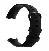 Julman laikrodžio dirželis tinka Fitbit Charge 3/4 SL BK L Silikoninis