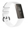 Julman laikrodžio dirželis tinka Fitbit Charge 3/4 SL White  Silikoninis