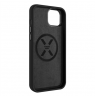 Fixed | MagFlow | Back cover | Apple | iPhone 15 Plus | Liquid silicon | Black