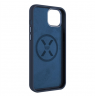 Fixed | MagFlow | Back cover | Apple | iPhone 15 | Liquid silicon | Blue