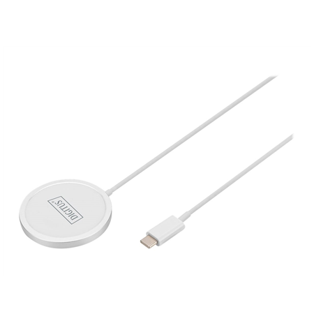 DIGITUS Wireless Charging Pad, magnetic, 15W, White | Digitus