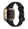 Julman laikrodžio dirželis tinka Fitbit Versa 3,4 SL BK L  Silikoninis
