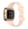 Julman laikrodžio dirželis tinka Fitbit Versa 3,4 SL sand pink L  Silikoninis