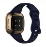 Julman laikrodžio dirželis tinka Fitbi Versa 3,4 SL dark Blue L  Silikoninis