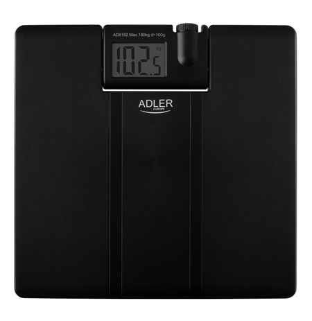 Adler | Bathroom Scale with Projector | AD 8182 | Maximum weight (capacity) 180 kg | Accuracy 100 g | Black