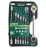 COMBINATION WRENCHES 8 pcs. DOUBLE RATCHET