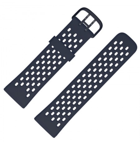 Julman laikrodžio dirželis tinka Fitbit Charge 5/6  SL O Navy blu  Silikoninis