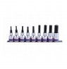 KING TONY HEX SOCKETS 1/2" LONG 9pcs. 4-17mm