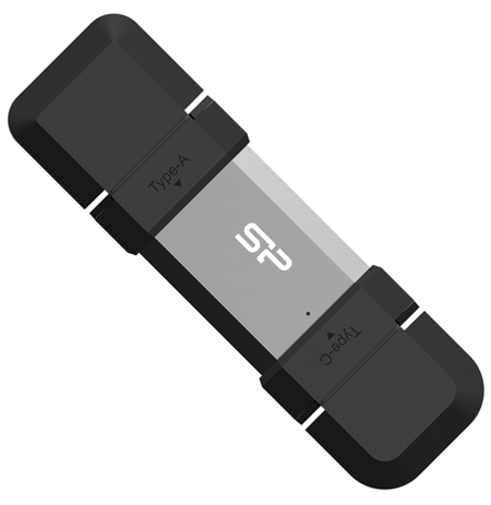128 GB | Silver | USB Type-A and USB Type-C | Dual USB Drive | Mobile C51
