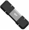 Silicon Power Dual USB Drive | Mobile C51 | 128 GB | USB Type-A and USB Type-C | Silver