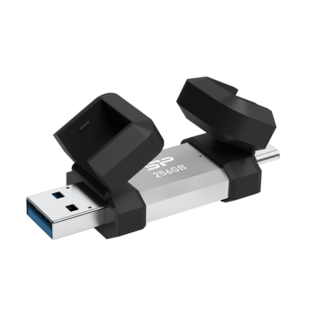 256 GB | Silver | USB Type-A and USB Type-C | Dual USB Drive | Mobile C51