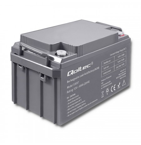 Rechargeable battery maintenance-free Qoltec 53037