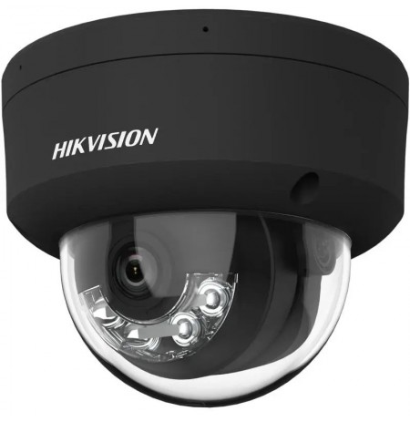 Hikvision dome DS-2CD2147G2H-LISUeF F2.8 (juoda, 4 MP, 30 m. IR, 30 LED, Hybrid Light)