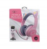 Foxxray FXR-HAB-10 PK DazzleCat Low-Latency Gaming Headset Wireless Grey/Pink