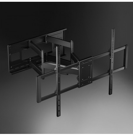 Maclean MC-482 TV Wall Mount Bracket for 60-120" Flat & Curved TVs up to 120kg Max. VESA 900x600 Swivel, Tilt and Rotate,