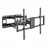 Maclean MC-482 TV Wall Mount Bracket for 60-120" Flat & Curved TVs up to 120kg Max. VESA 900x600 Swivel, Tilt and Rotate,