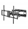 Maclean MC-482 TV Wall Mount Bracket for 60-120" Flat & Curved TVs up to 120kg Max. VESA 900x600 Swivel, Tilt and Rotate,
