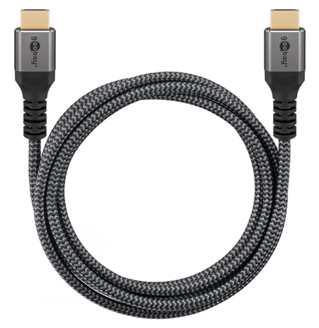 Goobay High Speed HDMI Cable with Ethernet | Black | HDMI to HDMI | 1 m