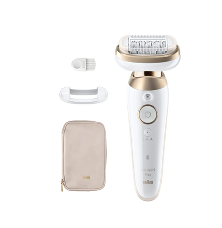 Braun Epilator | 9-011 3D Silk-epil 9 Flex | Operating time (max) 50 min | Number of power levels 2 | Wet & Dry | White
