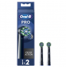 Oral-B | Replaceable toothbrush heads | EB50BRX-2 Cross Action Pro | Heads | For adults | Number of brush heads included 2 | Bla