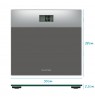 Salter 9206 SVSV3RCFEU16  Glass Bathroom Scales
