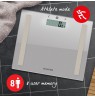 Salter 9113 SV3RAREU16 Compact Glass Analyser Bathroom Scales - Silver