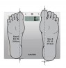 Salter 9113 SV3RAREU16 Compact Glass Analyser Bathroom Scales - Silver
