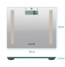 Salter 9113 SV3RAREU16 Compact Glass Analyser Bathroom Scales - Silver