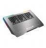 Tellur Cooler laptop Shade 17, 3 fans, RGB LED, USB, USB-C, Aluminum grey