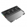 Tellur Cooler laptop Shade 17, 3 fans, RGB LED, USB, USB-C, Aluminum grey