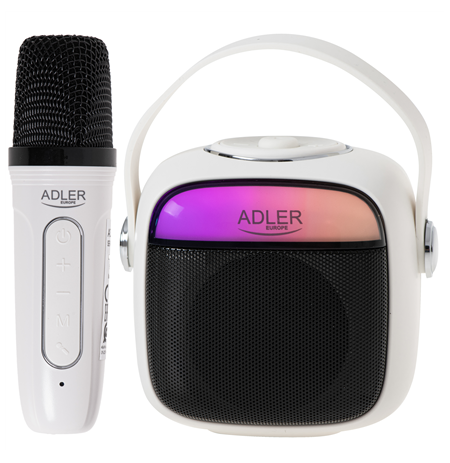 Karaoke Speaker With Microphone | AD 1199W | Bluetooth | White | Portable | Wireless connection