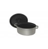 STAUB Oval cast iron pot 3.2l graphite