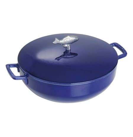 Staub Cast Iron Fish Soup Pot - Blue, 4.65 ltr