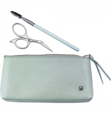 Zwilling Twinox Manicure Set – mint leather case, 3 pieces - Mint