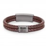 Apyrankė Police Logo Plaque Bracelet for Men PEJGB2102533