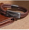 Apyrankė Police Logo Plaque Bracelet for Men PEJGB2102533