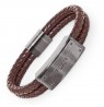 Apyrankė Police Logo Plaque Bracelet for Men PEJGB2102533