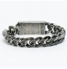 Apyrankė Police Black Bracelet for Men PJ.26056BSE/02-S