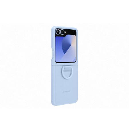 Samsung Galaxy Flip6 Silicone Case with Ring Blue