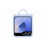 Samsung Galaxy Flip6 Silicone Case with Ring Blue